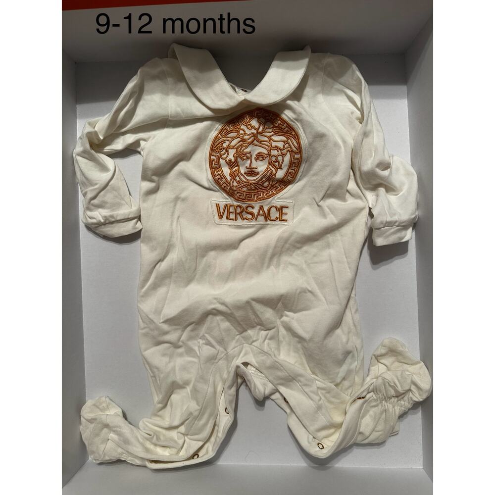 Versace onesie with gold details